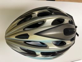 Fahrradhelm Velohelm silber schwarz Gr. M (52-58cm) unisex