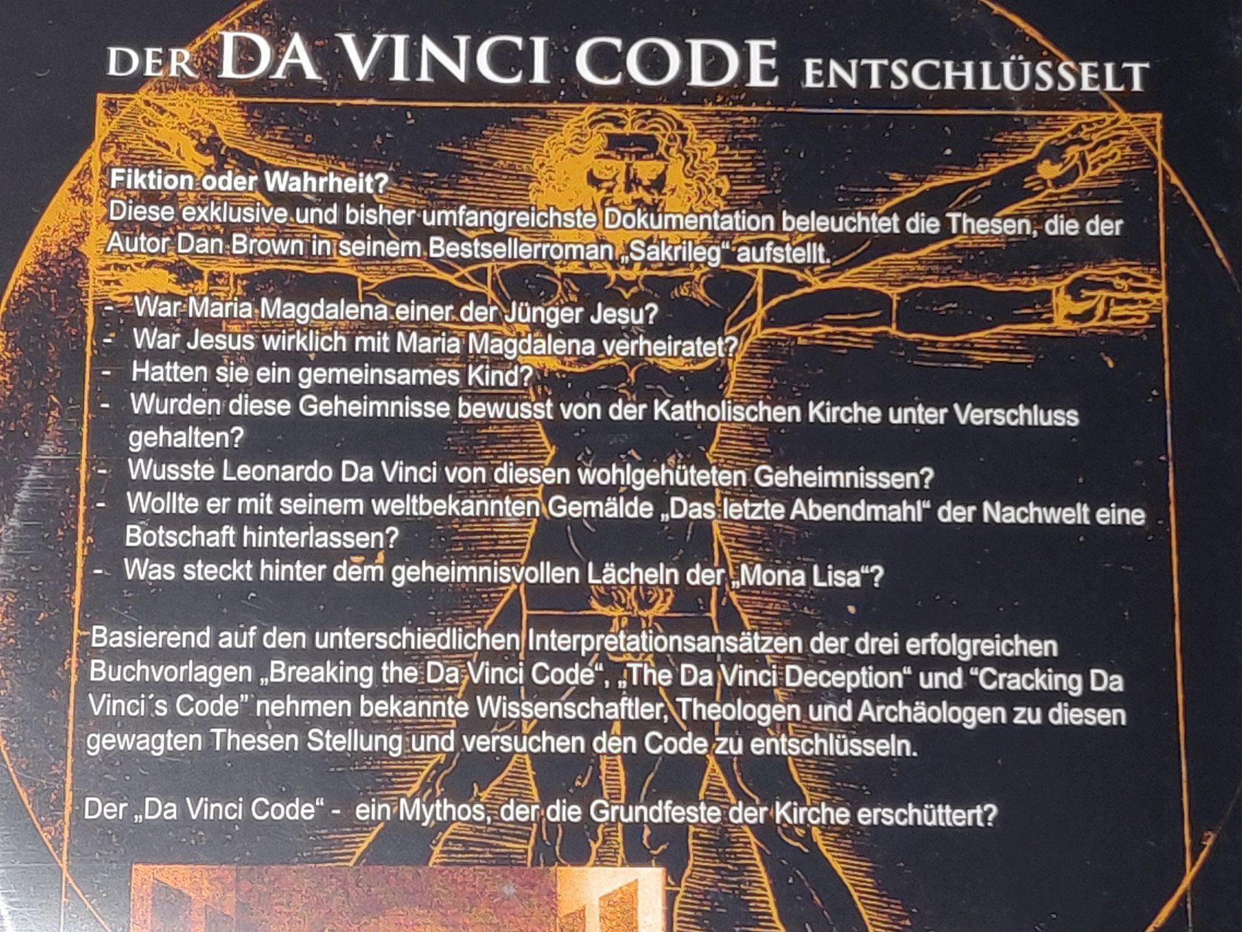 Tous les DVDs: Der Da Vinci Code entschlüsselt / DVD – D'occasion à Zollikofen par Blackie 2