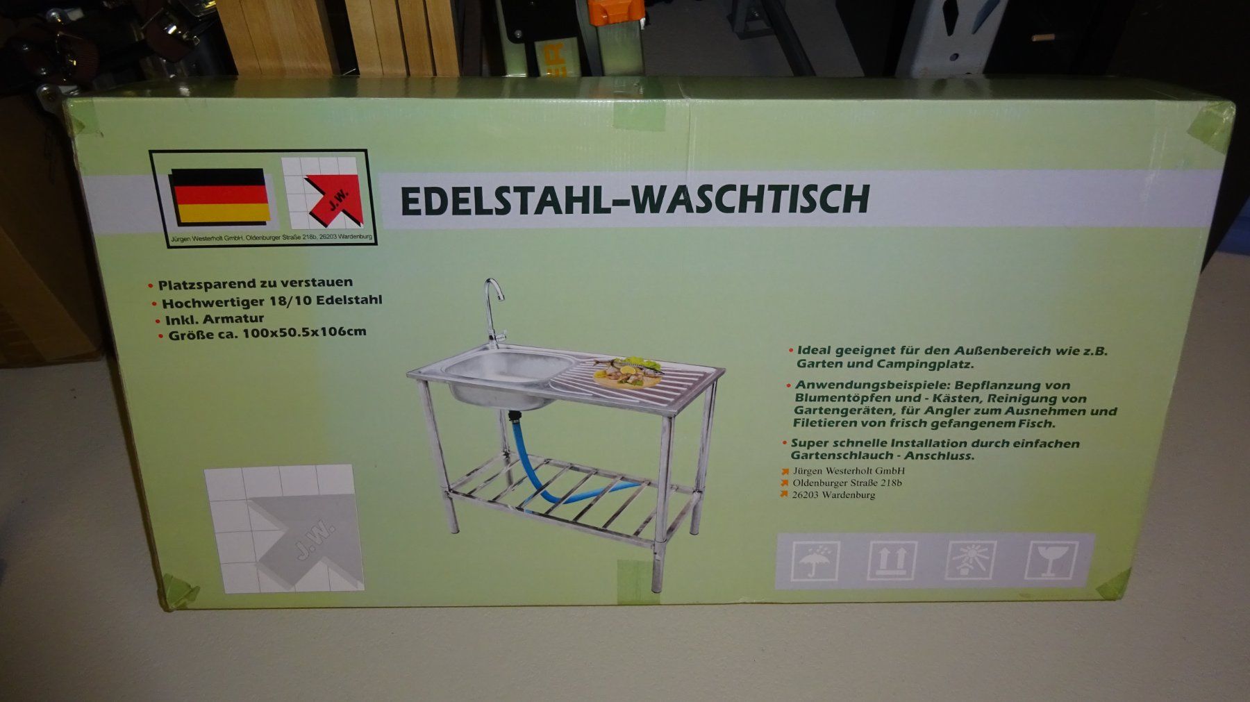 Lavabi & lavandini: Waschtisch für Aussen, Garten, Camping – Nuovo e nell'imballaggio originale da Bäriswil BE venduto da Zonky 1