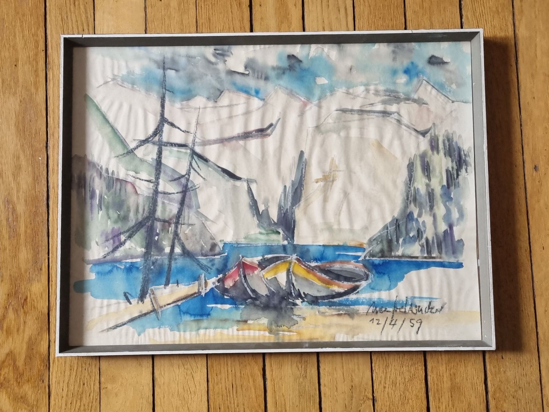 Dipinti: Aquarell Signiert – Usato da Schaffhausen venduto da Leveron13 3