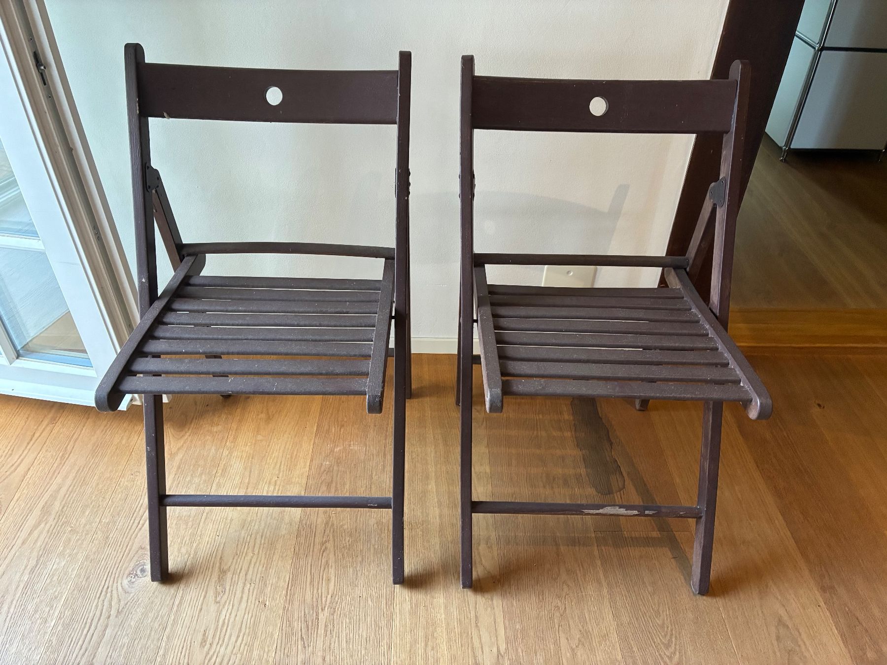 Ikea Stühle: 2 Klappstühle braun Holz – Gebraucht aus Frick von 01100110