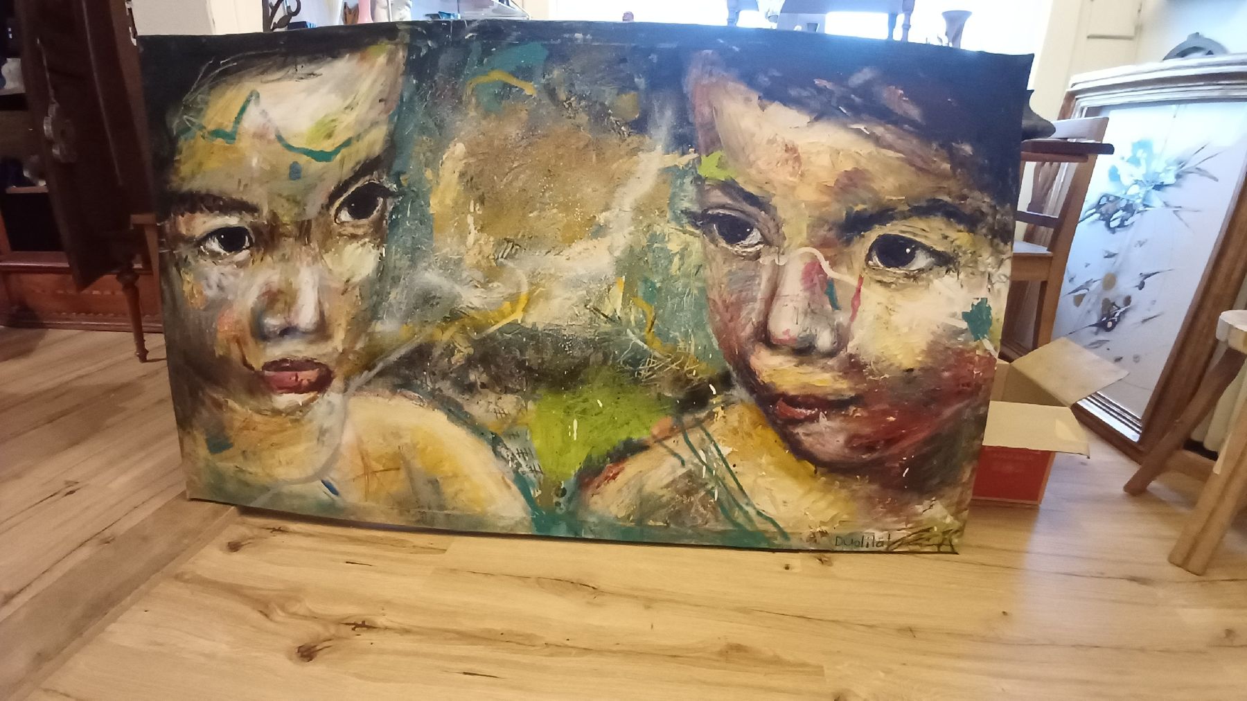 Tableaux: Schönes Bild Handbemahlt – D'occasion à Flawil par Naphtali 9
