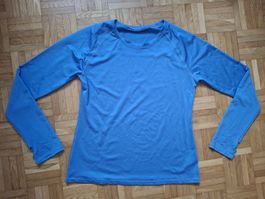 Haut de sport manches longues bleu