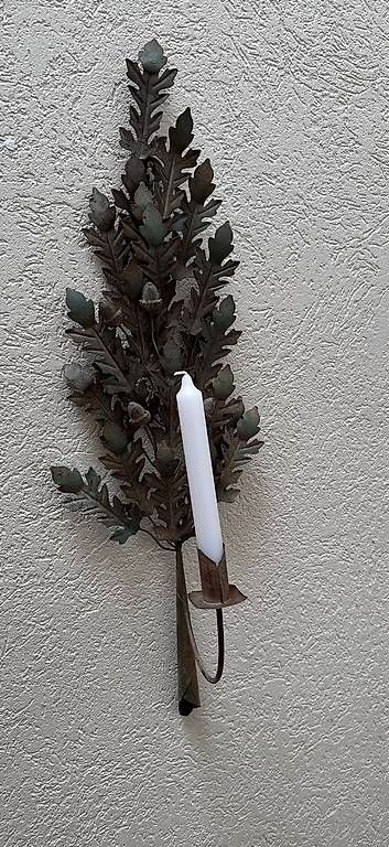 Tutte le decorazioni: 1* Shabby Chic Kerzenhalter Metall Eichenblatt – Nuovo (secondo la descrizione) da Basel venduto da Joshy03 3