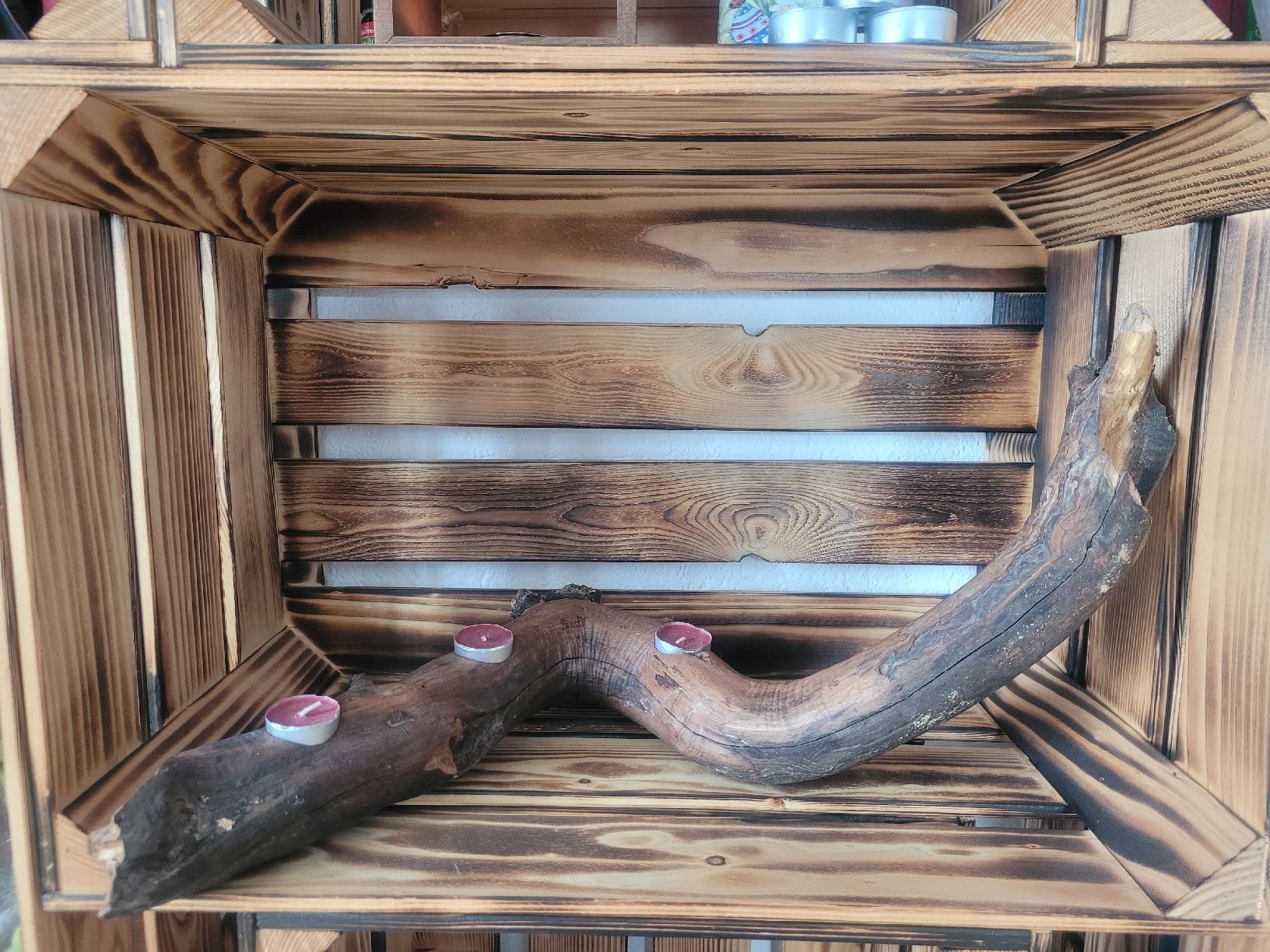 Tutte le decorazioni: Rustikale Holz-Deko als Kerzenhalter – Usato da Wängi venduto da Jeane_02 3