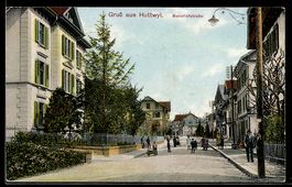 AK Huttwyl, Partie in der Bahnhofstrasse