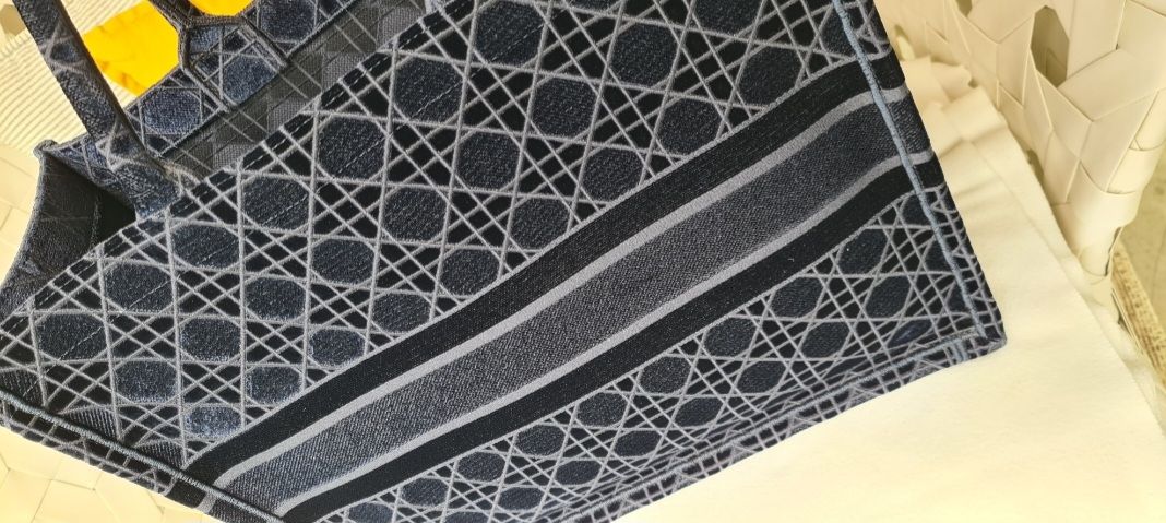 Dior Borse da donna: Dior book tote large blauer Samt – Usato da Ostermundigen venduto da louisetcoco13 1