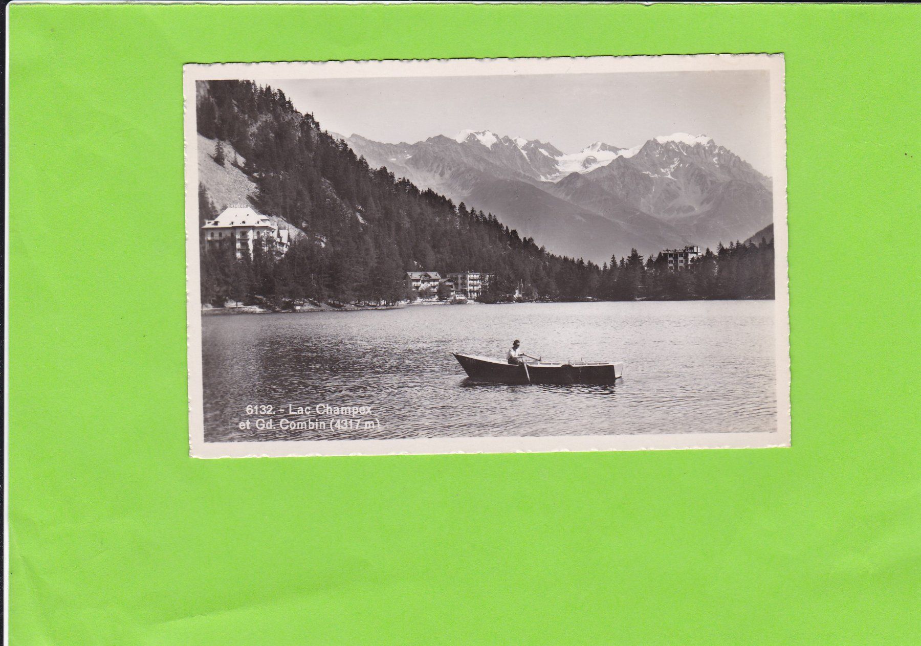 Cartoline postali: Lac Champex-Ruderboot – Usato da St. Peterzell venduto da neckertal