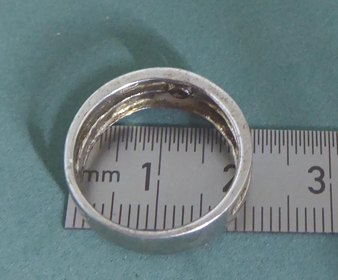 Anelli: Ring 925 Silber mit synthetischem Stein – Usato da Muri AG venduto da silvermouse007 3