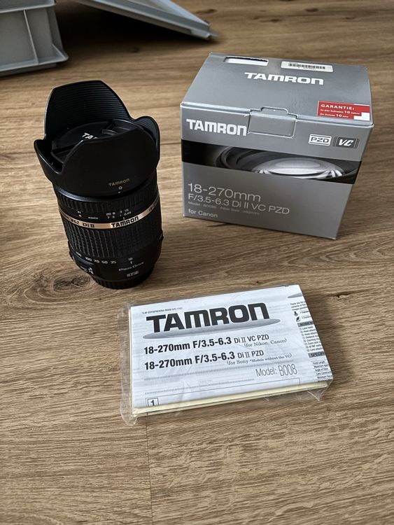 Tamron 18-270mm F/3.5-6.3 Di II VC PZD TS for Canon APS-C DSLR Cameras (6 Year Tamron Limited A Warranty