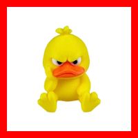 Wütende Ente Figur sitzend beleidigt Gelb Angry Duck Büro