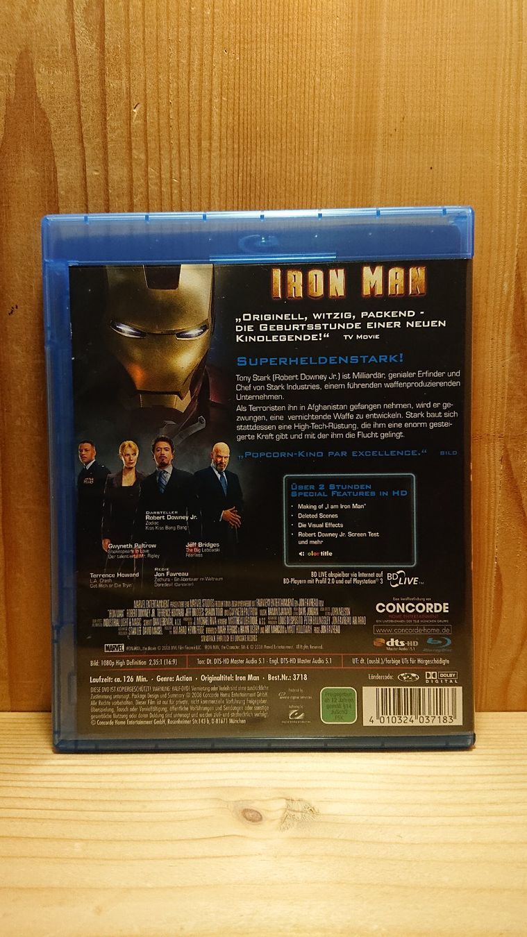 Tutti i DVDs: IRON MAN 1 bis 3 auf Blu-Ray – Usato da Wilderswil venduto da Exebub 2