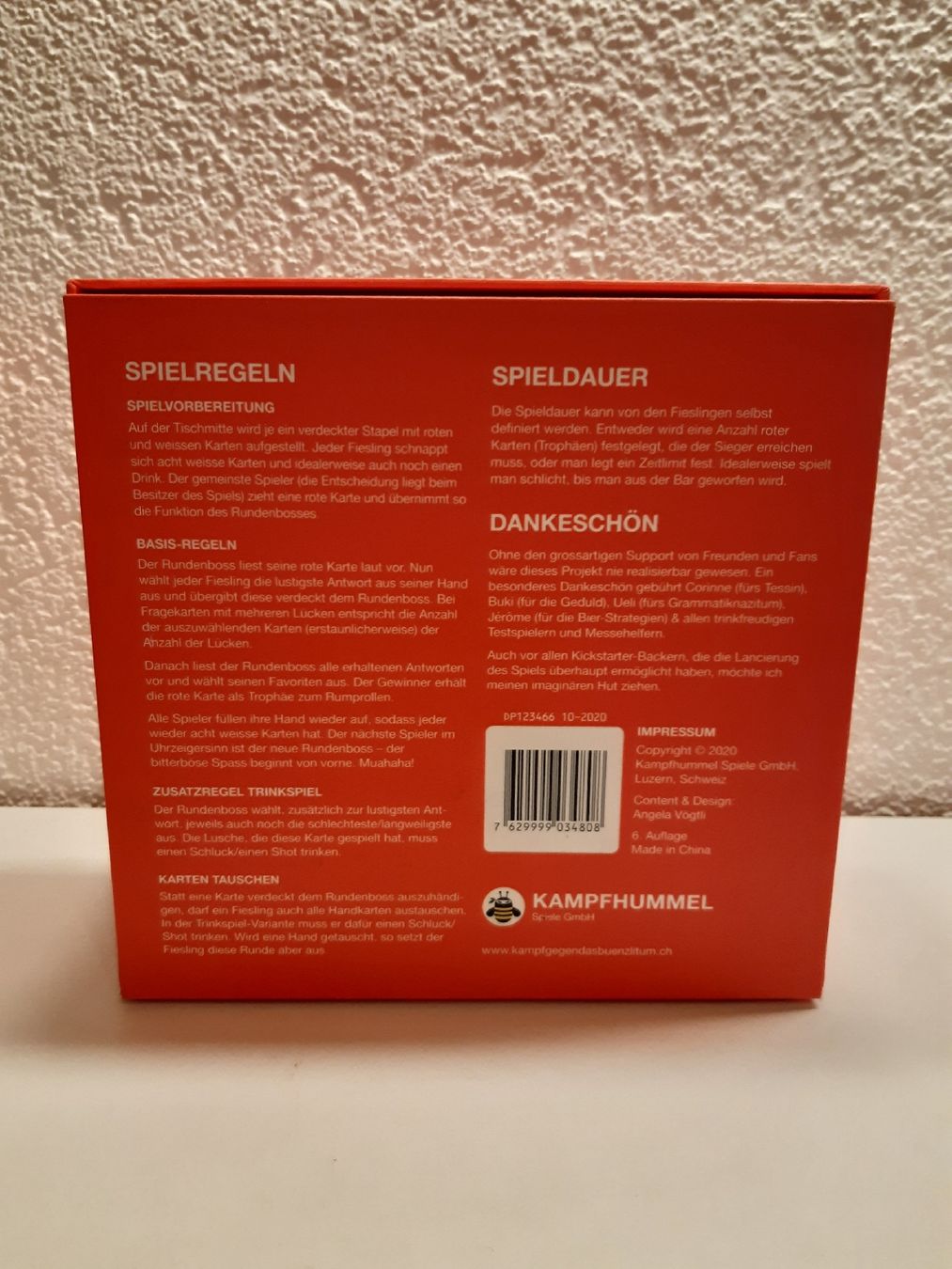 Spiele: Kampf gegen das Bünzlitum – Gebraucht aus Toffen von Gwunderegge77 1
