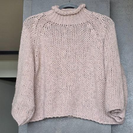 🐸 WEICHER ITALIENISCHER ROLLKRAGENPULLOVER ALPAKA M L XL
