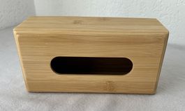 Edle Kosmetiktuchbox aus Bambus – Neu