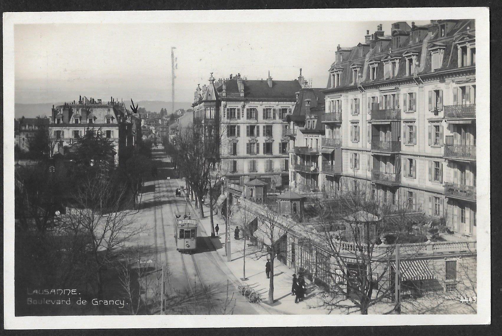 Cartoline postali: Lausanne Boulevard de Grancy mit Strassenbahn / Tram – Usato da Olten venduto da clotaldi