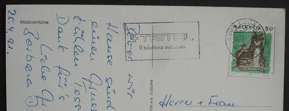 Cartoline postali: MALCANTONE – Usato da Jona venduto da philajona 1
