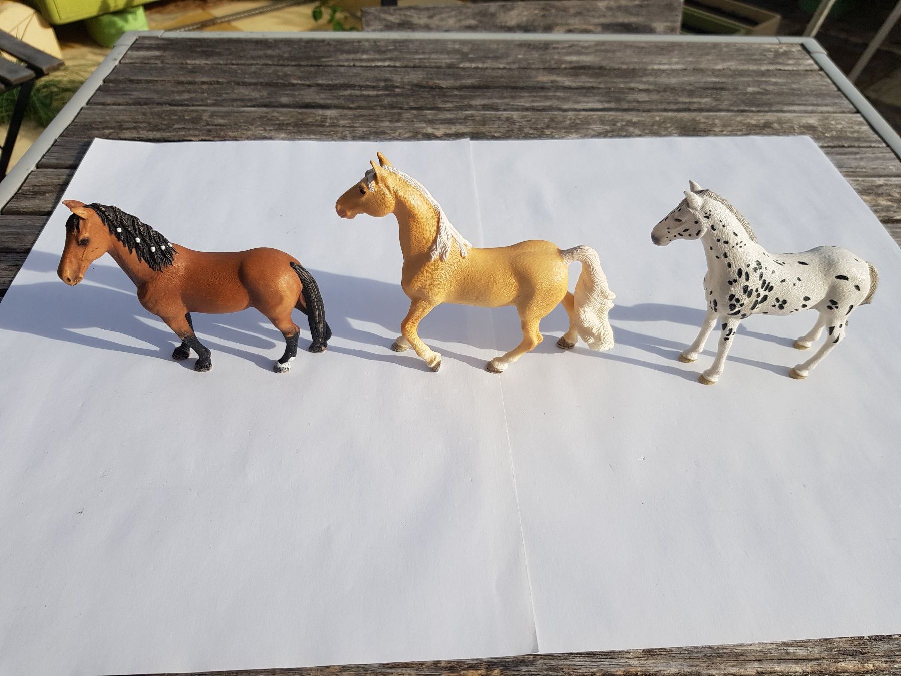 Schleich Giocattoli: 3 Modellpferde Marke Schleich, 1 Katze, 1 Luchs – Usato da Jona venduto da dampfnuggi 1