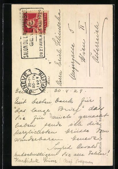 Cartoline postali: AK Genève, Palais des Nations, 1929 – Usato da Berlin venduto da bartko-reher 1