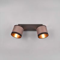 Deckenleuchte, 2er Stoff, 35 cm x 16 cm