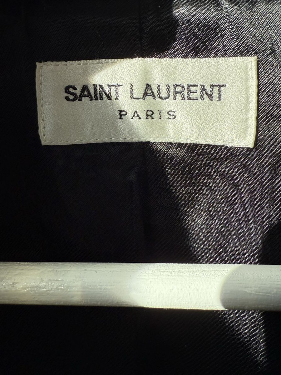 Saint Laurent Giacche: SAINT LAUTENT Blouson Noir-Blanc 48 – Usato da Zürich venduto da StarBurn 3