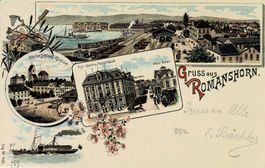 Gruss aus ROMANSHORN TG sehr schöne Litho gel. 1901!