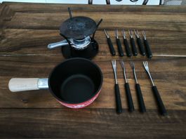 Mini-Fondue-Set mit Caquelon & Rechaud