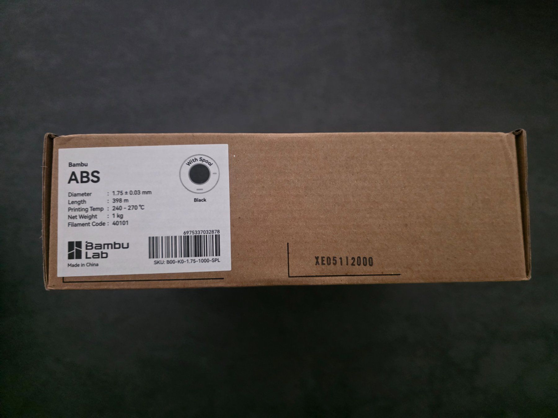 Bambu Lab 3D Drucker: Bambulab ABS Filament – Neu und originalverpackt aus Dübendorf von 3dprint.zh