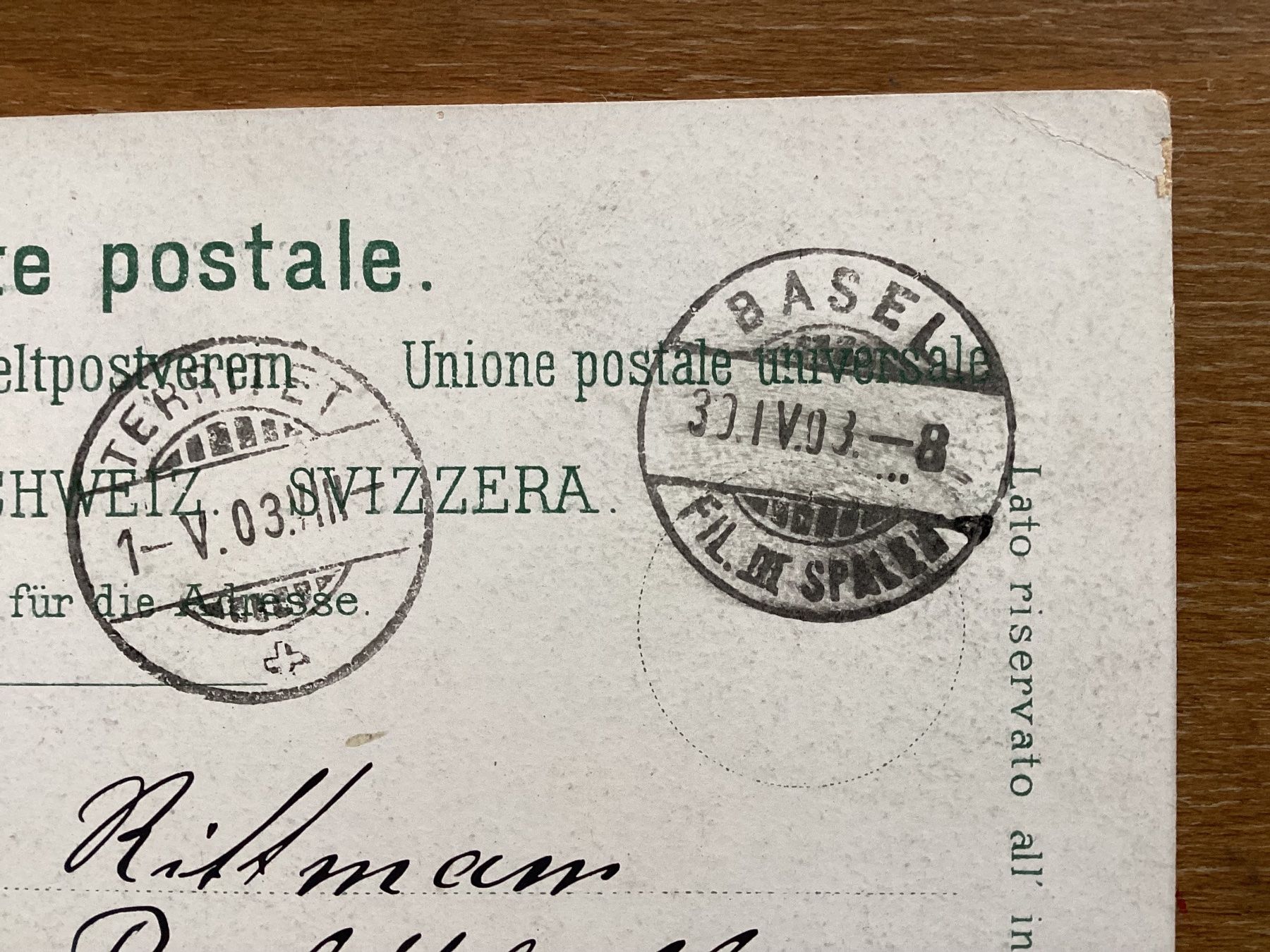 Cartes postales: AK Basel Spalentor 1903 – D'occasion à Zürich par Tolima194 2