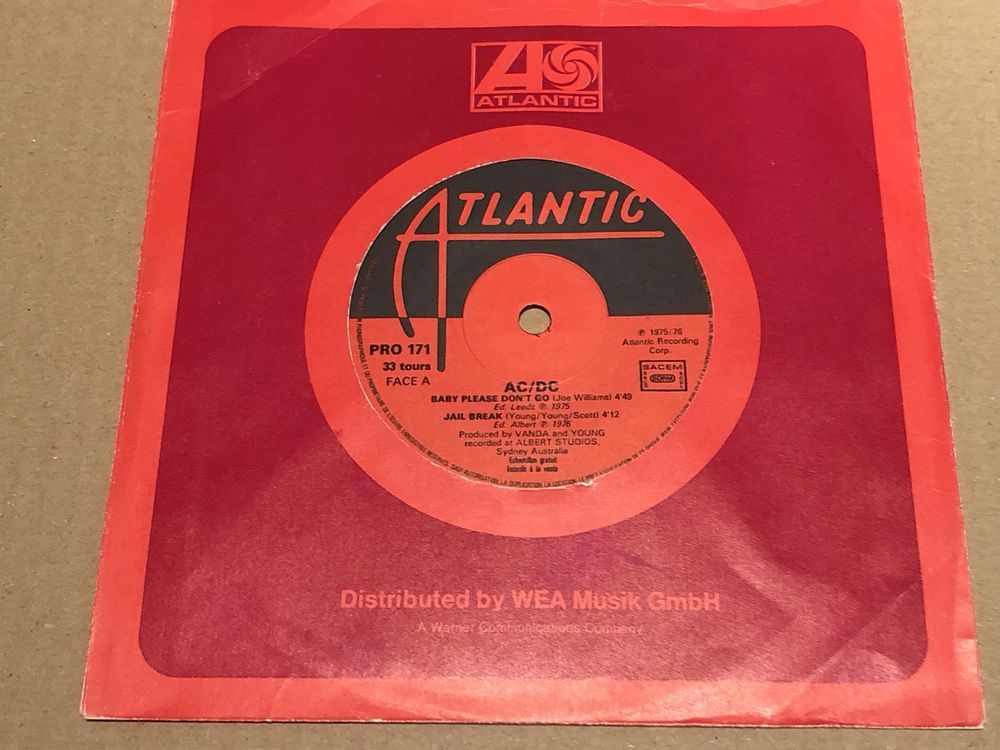 AC / DC. 7“ Single. VORSICHT ⚠️ 33 RPM (Gebraucht) in Faulensee für CHF ...
