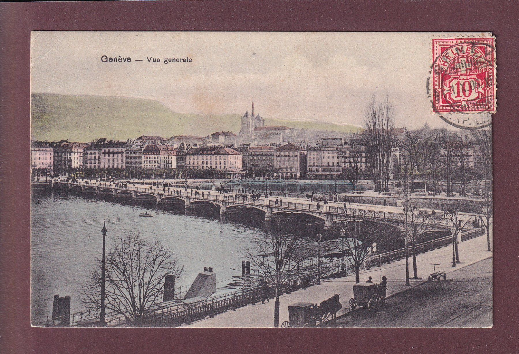 Cartoline postali: GENEVE - Diligences - 1906 – Usato da Pully venduto da nicecards