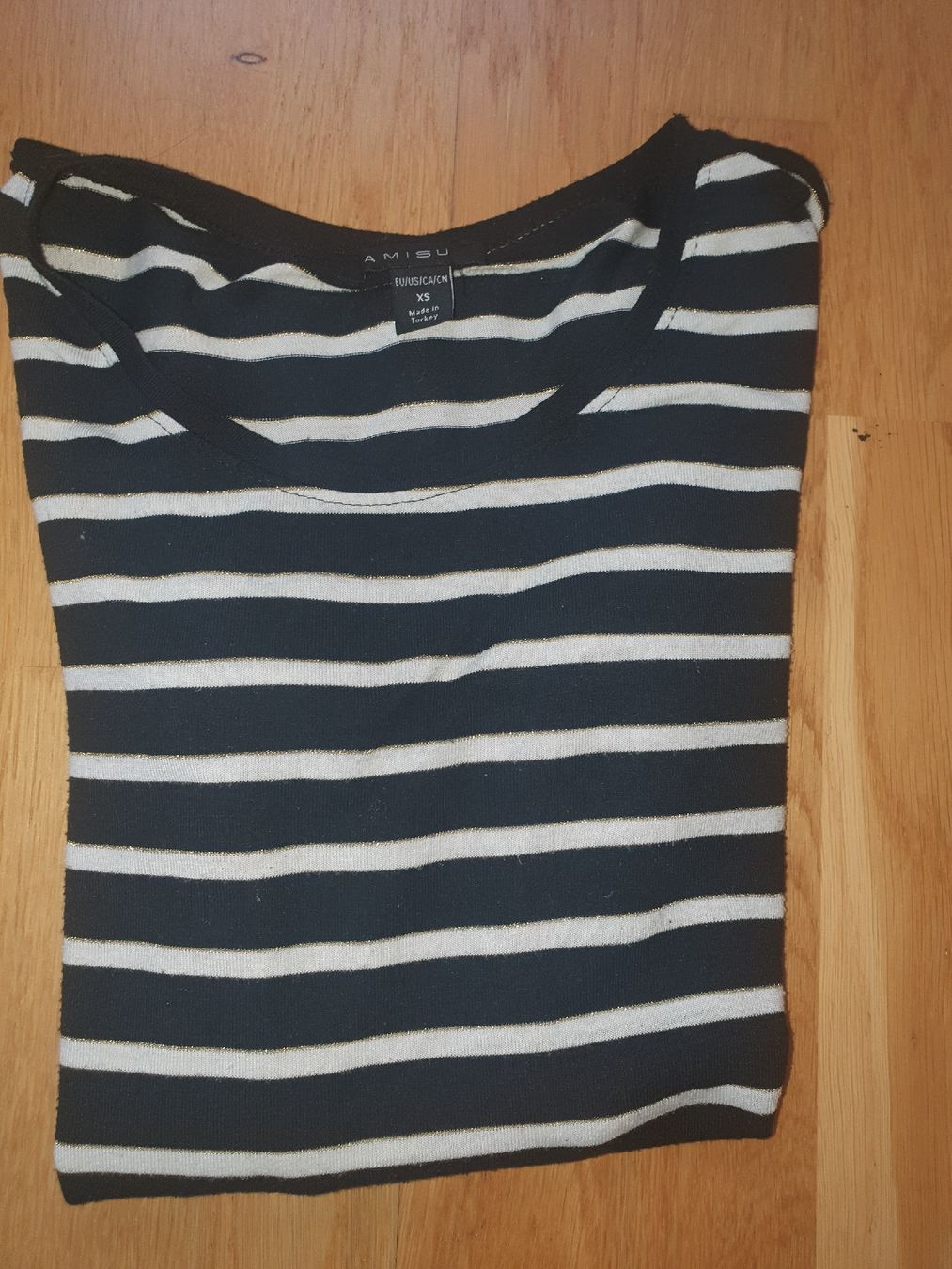 Maglioni & Felpe: Pullover, gestreift, schwarz/weiss/ glitzer, Gr. XS – Usato da Moosseedorf venduto da Sonnenschein.. 4