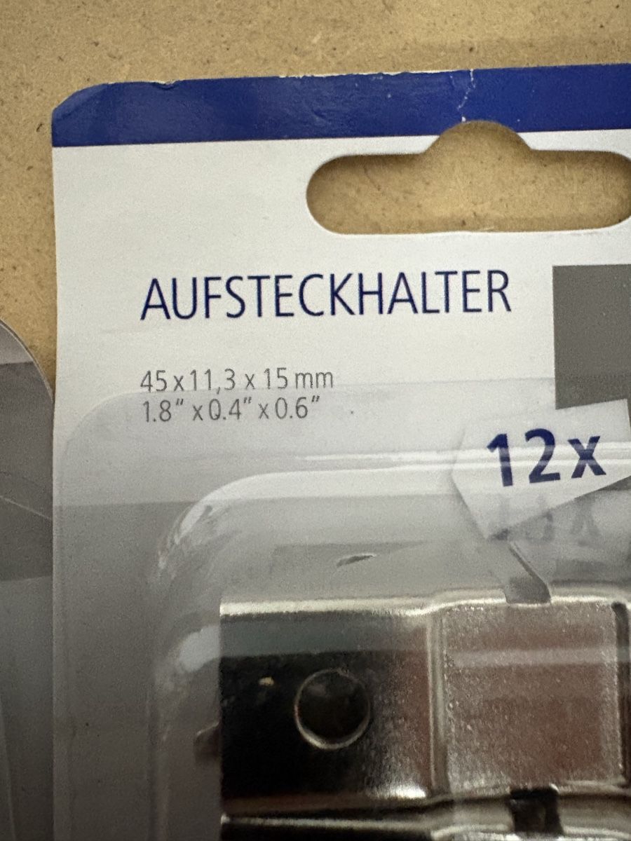 Supporti a parete: Aufsteckhalter Element System 12x neu 45x11.3x15mm – Nuovo e nell'imballaggio originale da Elgg venduto da Ermir17 2