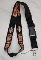 Harley Davidson Lanyard schwarz orange neuer Zustand