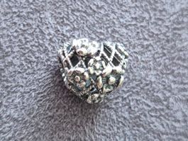 Charm Blumen Herz Mommy +Garantie