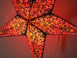 Leuchtstern - kalea red - 60cm / mit Kabel + LED