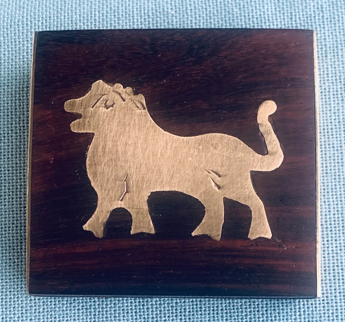 Portagioie: Kleine Schatulle, Holz/Messing – Usato da Bern venduto da Flora.Sonea 7