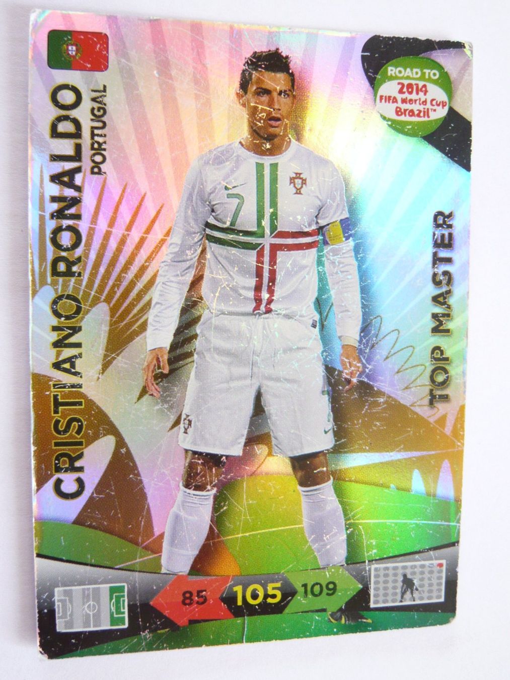 Panini Sammelbilder & Trading cards: PANINI 2014 CRISTIANO RONALDO CARTE USEE !!! – Defekt aus Echallens von vallottonp