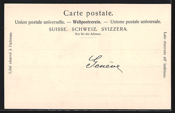 Cartoline postali: Geneve, La Place Neuve et Tramway, Stras – Usato da Berlin venduto da bartko-reher 1