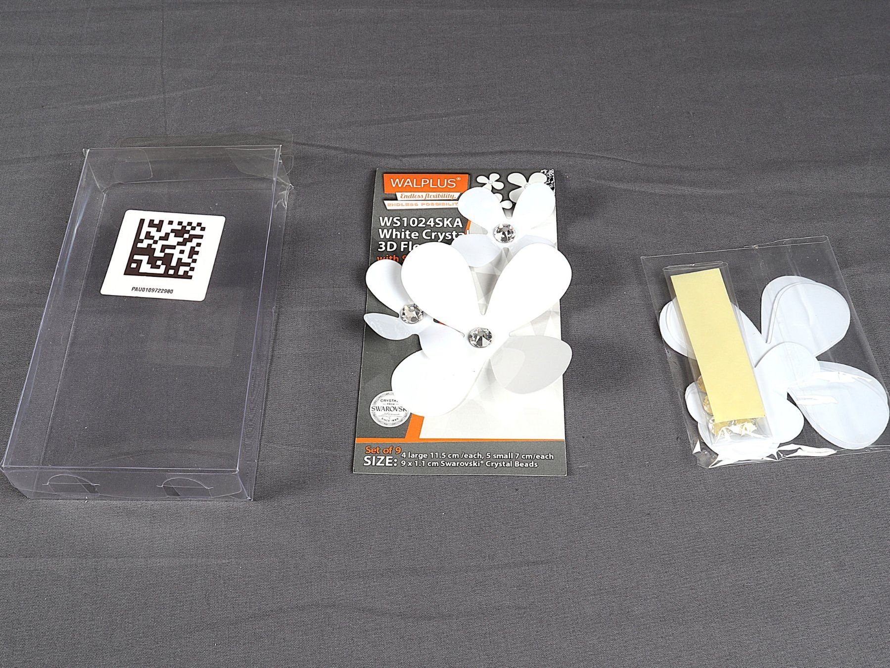 Alle Dekorationen: WALPLUS White Crystal 3D Flowers – Neu (gemäss Beschreibung) aus Steinen von Restwert_Steinen