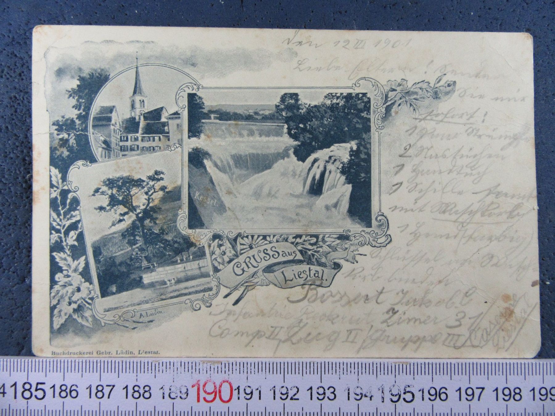 Ansichtskarten: LIESTAL 1901 BL AK – Gebraucht aus Ettingen von Hausi4711