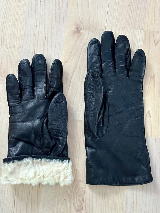 Gants & mitaines : Damen Handschuhe Echtleder, schwarz, gefüttert, Grösse 7 – D'occasion à Wallbach par paxnic 2