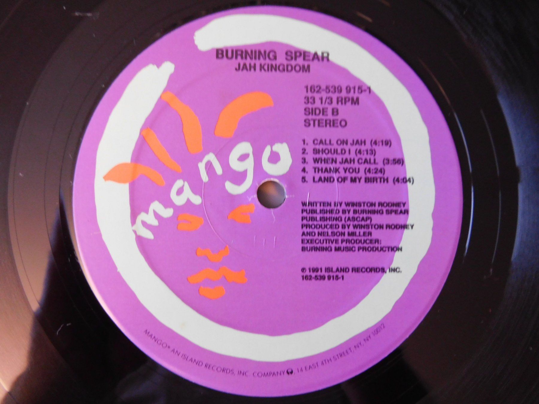 Schallplatten: Burning Spear - Jah Kingdom - 1991 – Gebraucht aus Emmenbrücke von Dickens 4