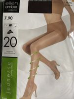 2 Paar Strumpfhose 20 Den transparent L 10-101/2 paradiso