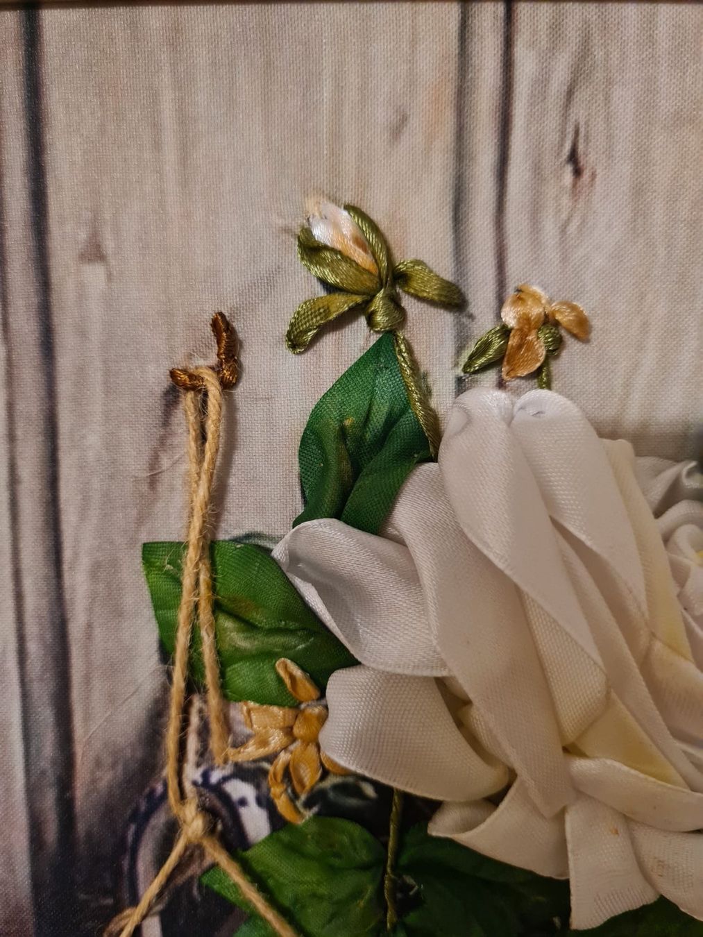 Poster & Bilder: 3D Stickerei Bild Gestickte Rose - Handarbeit – Neu (gemäss Beschreibung) aus Thal von man_52_al 2