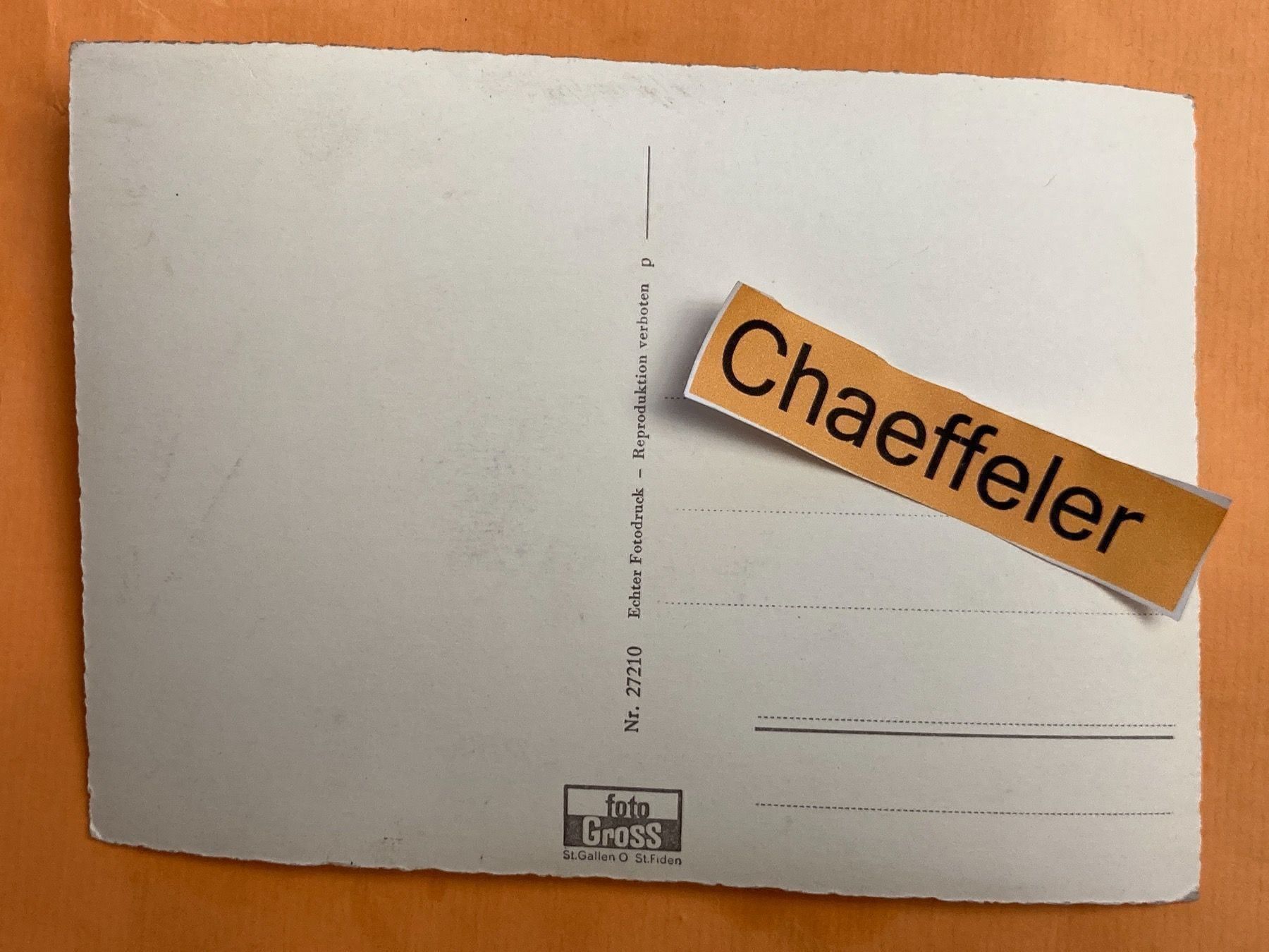 Cartoline postali: St. Gallen mit Säntis – Usato da Zürich venduto da Chaeffeler 1