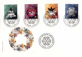 WEIHNACHTEN - FDC Papier CHAMOIS, Bogenzähnung !!!