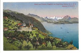 Zugerberg (ZG) Hotel Pension Guggithal - Station Z.B.B. 1917