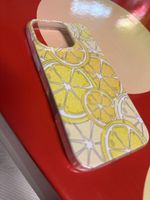 Sommerliches iPhone 16 pro Pro Hülle mit Zitronen Muster🍋