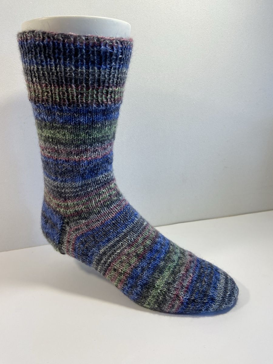 Chaussettes: Woll-Socken handgestrickt, Gr. 39/40 – Neuf avec emballage d'origine à Grosshöchstetten par Maschenshop